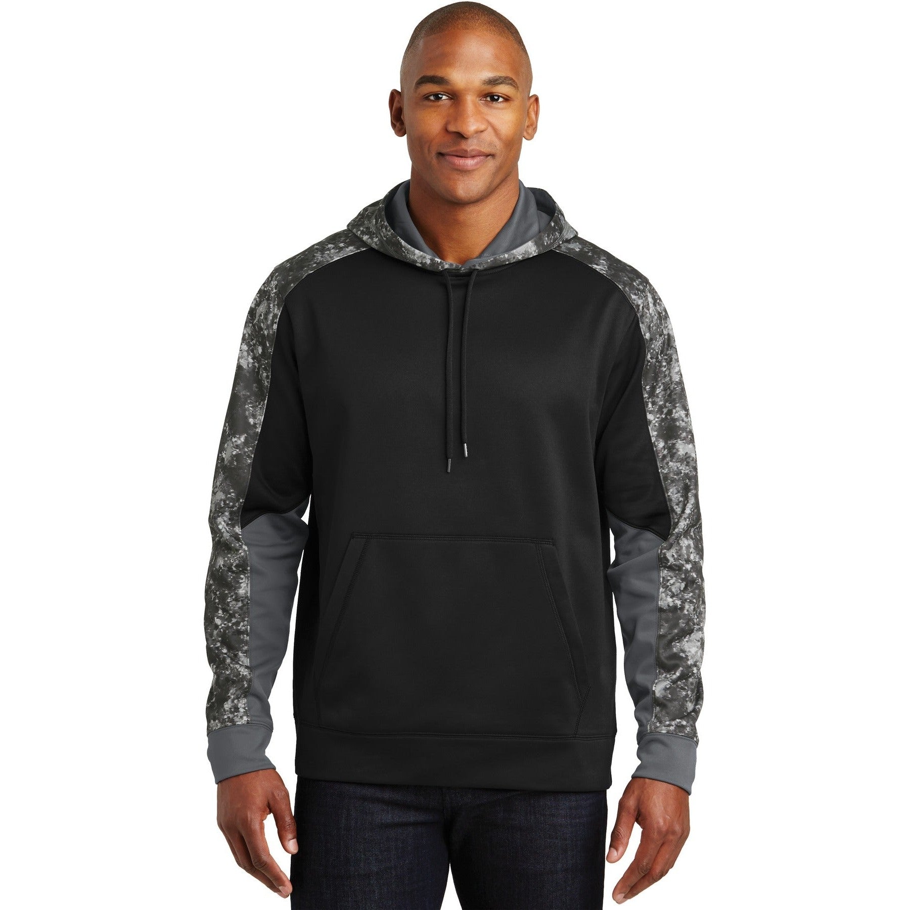 Sport-Tek-Sport-Tek® Sport-Wick® Mineral Freeze Fleece Colorblock Hooded Pullover. ST231-MedTech-1